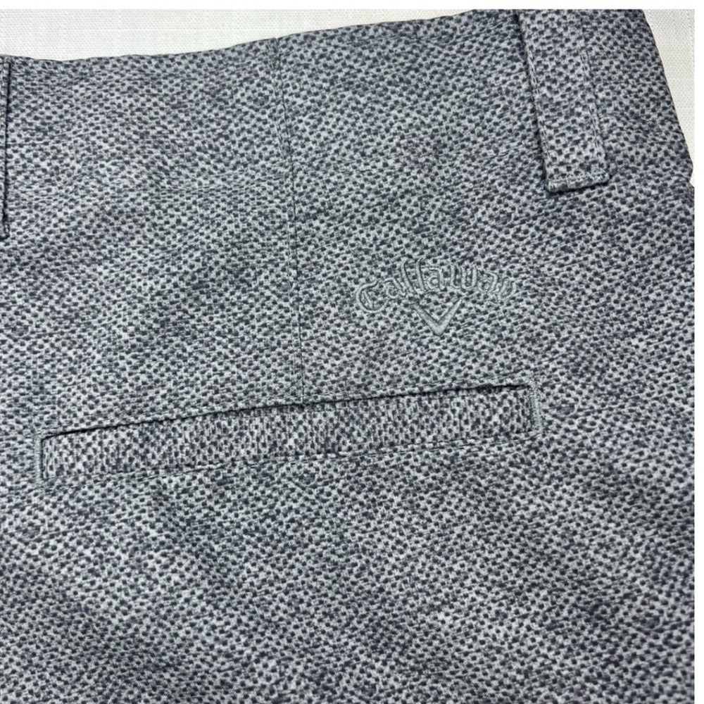 Callaway Men's Golf Shorts Heathered Gray Performance Stretch Flat Front Size 38 - Picture 8 of 11